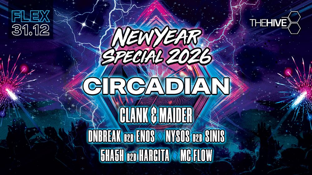 Flyer for The Hive presents: New Year Special 2026