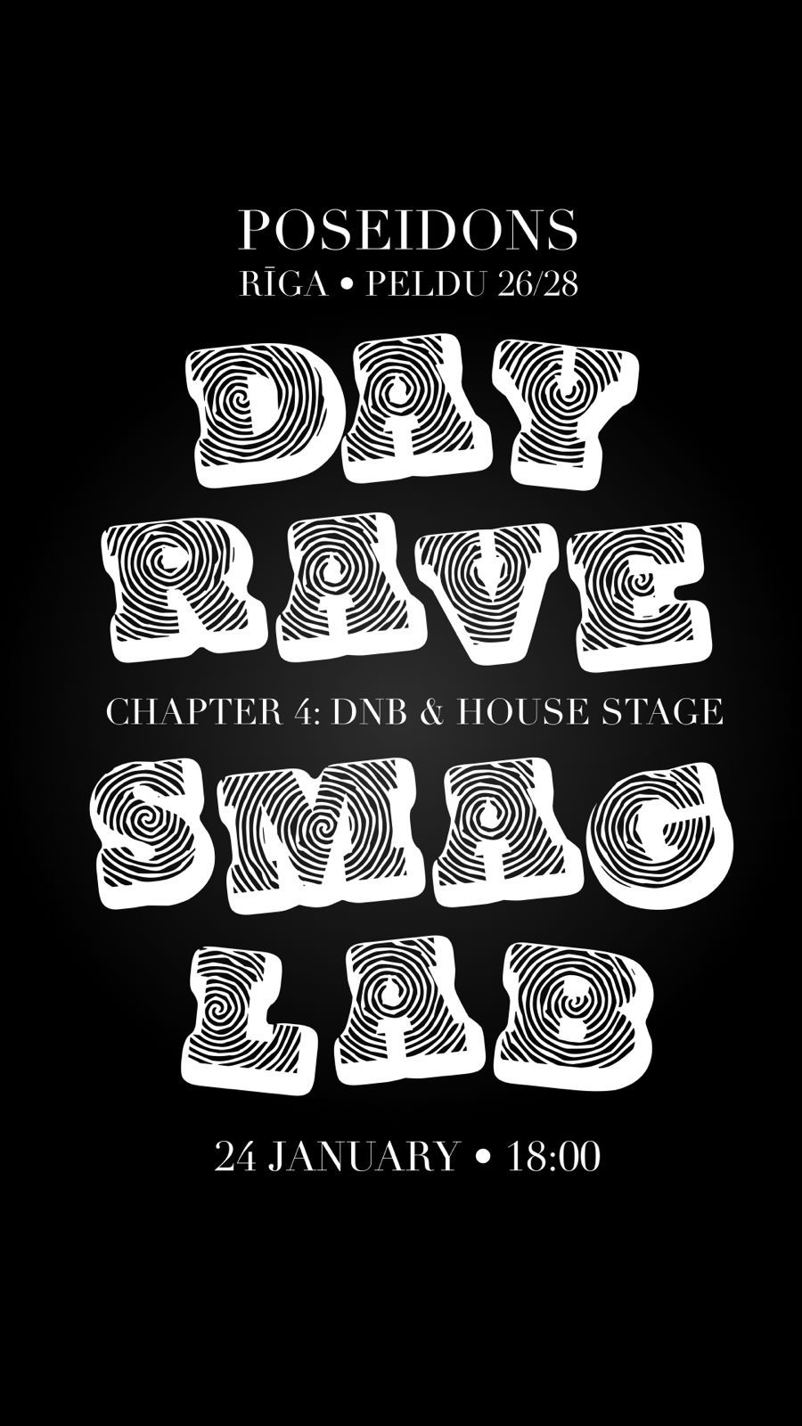 Flyer for SmagLab Day rave Chapter 4