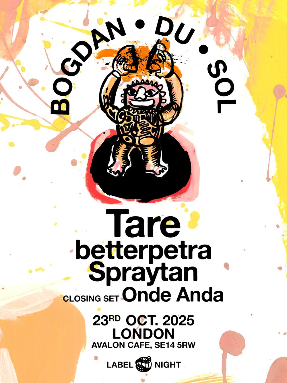 Flyer for Bogdan Du Sol label night