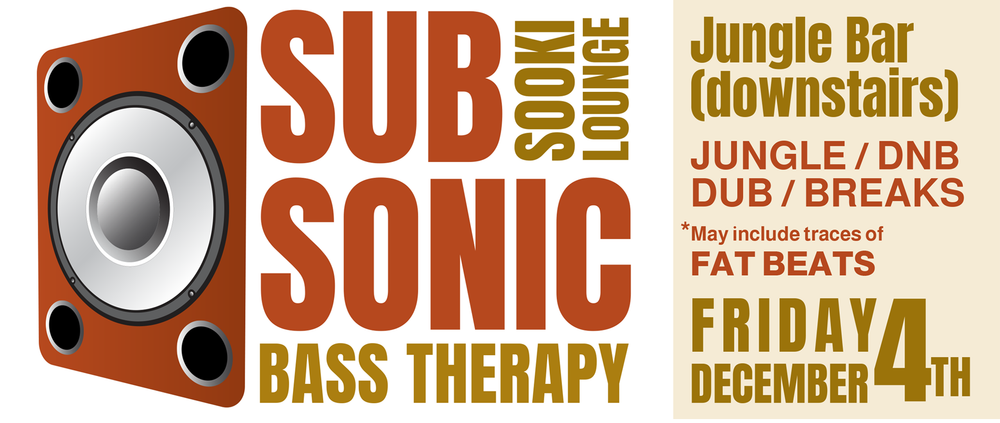 Flyer for SUBSONIC |BASS THERAPY