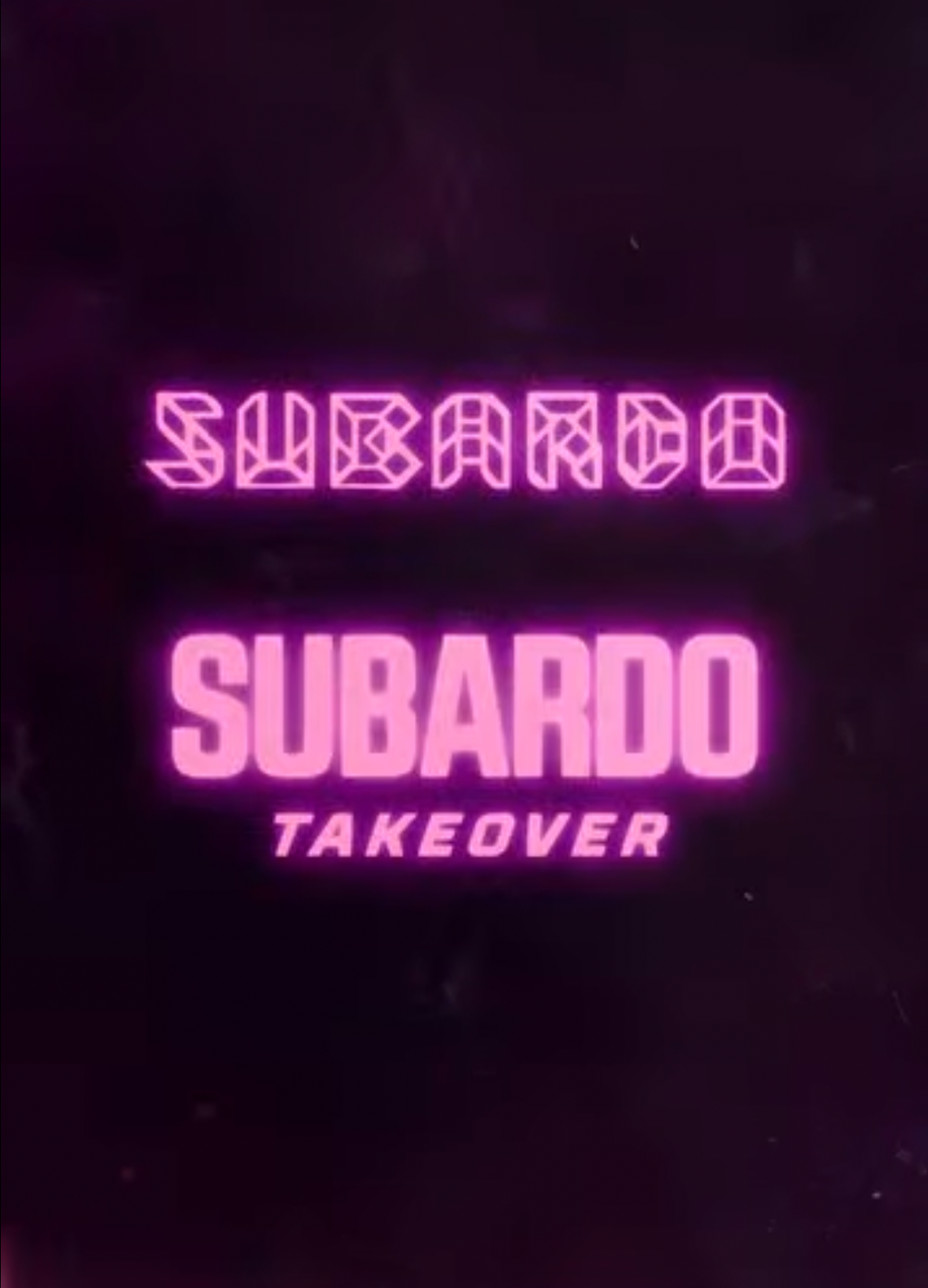 Flyer for Subardo Takeover @Let It Roll Festival, CZ