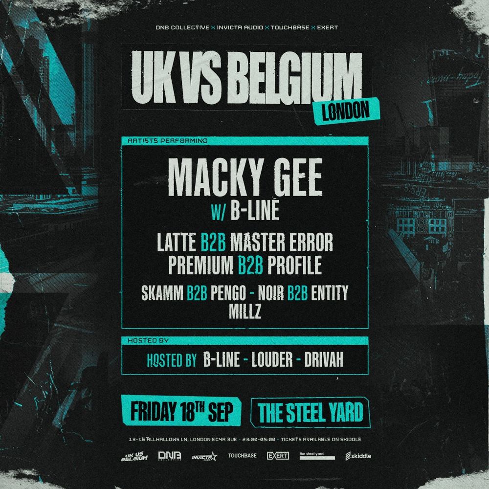 Flyer for U.K VS BELGIUM: LONDON The Steel Yard