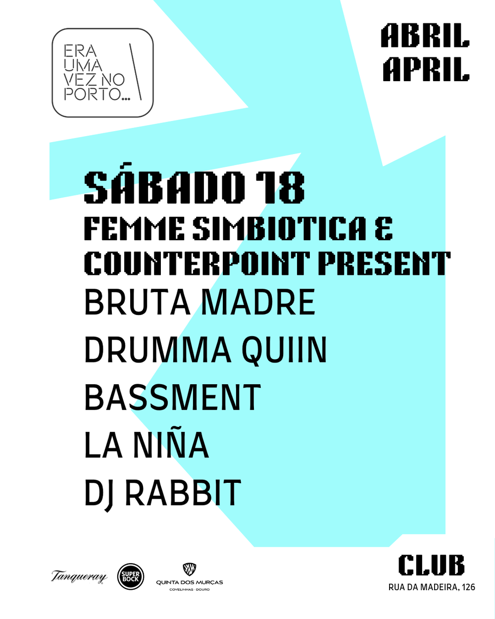 Flyer for Femme Simbiótica & Counterpoint present
