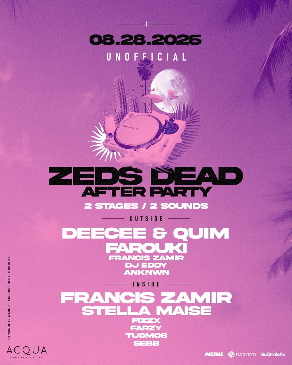 Flyer for ZEDS DEAD AFTER PARTY (UNOFFICIAL)