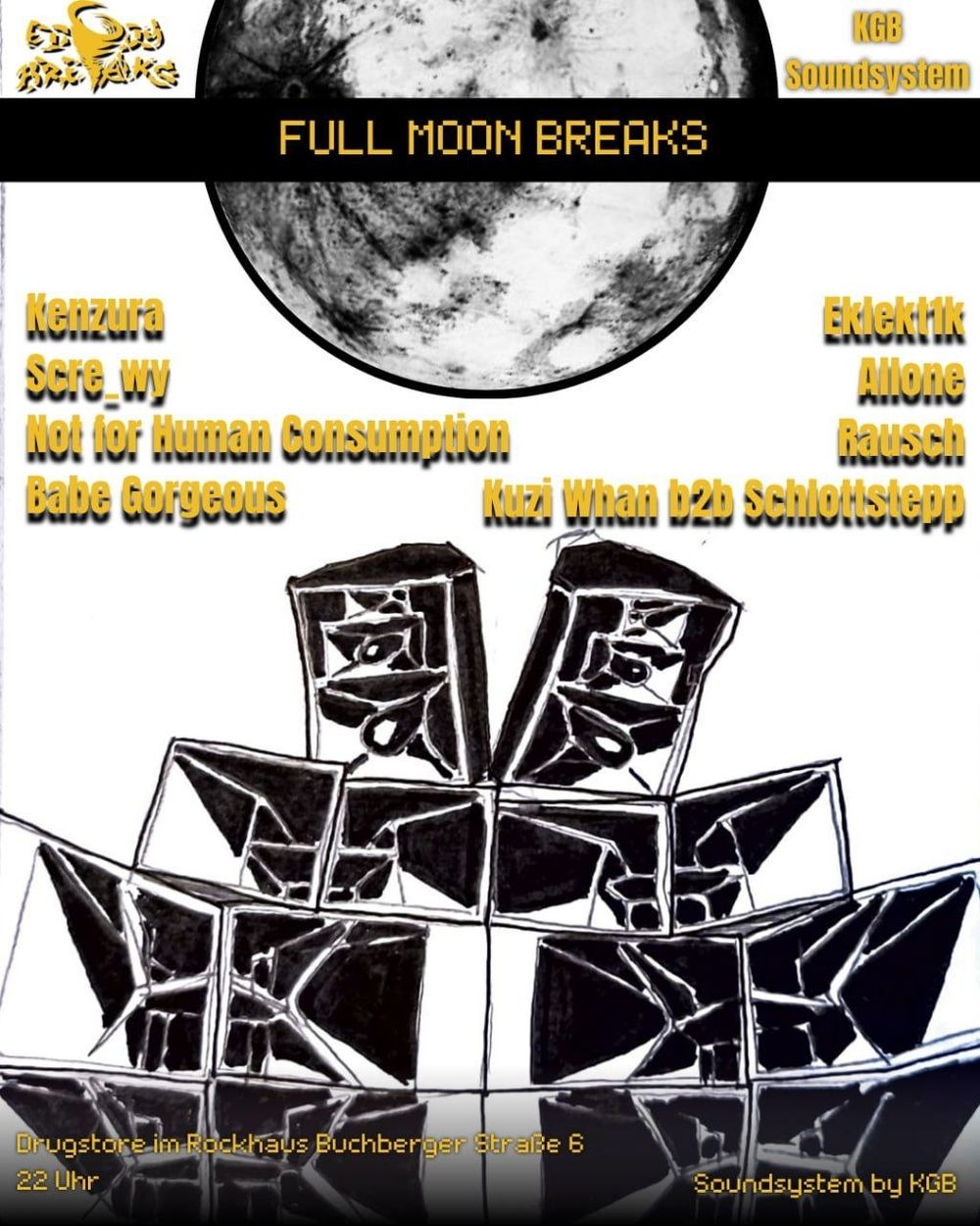 Flyer for Full Moon Breaks