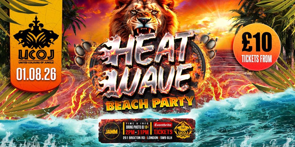 Flyer for UCOJ: Heatwave Day Party