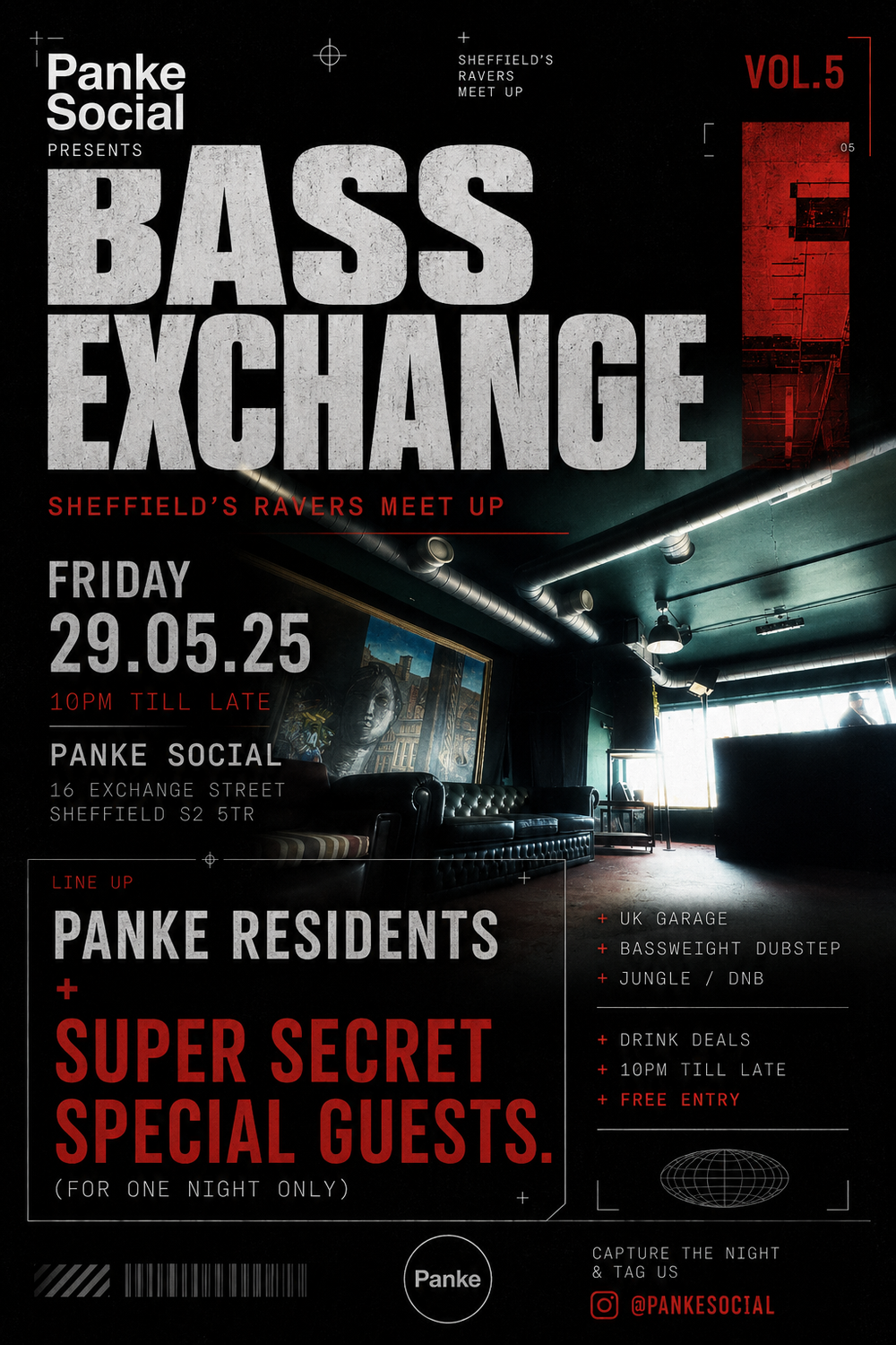 Flyer for Bass Exchange vol5