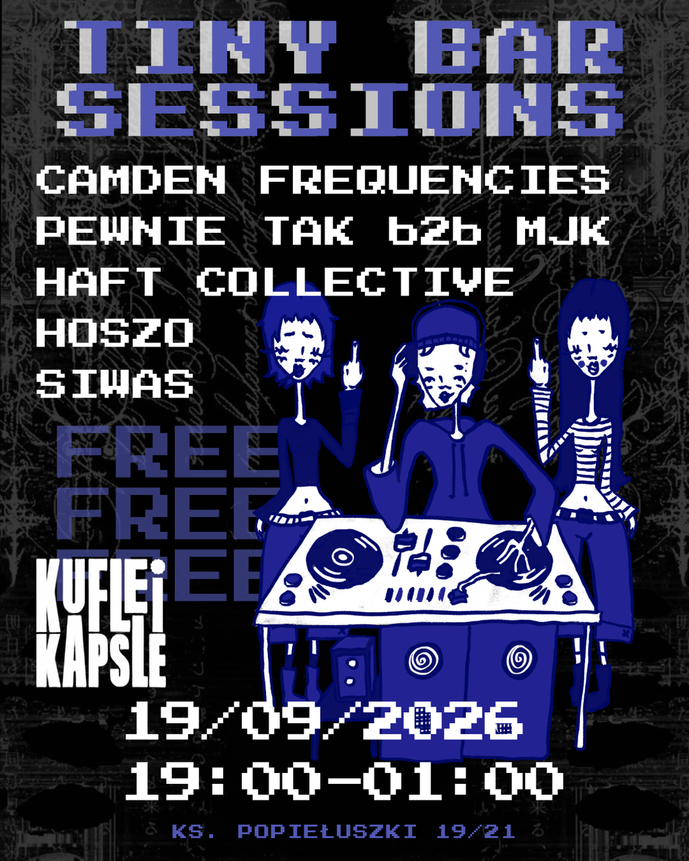 Flyer for TINY BAR SESSIONS