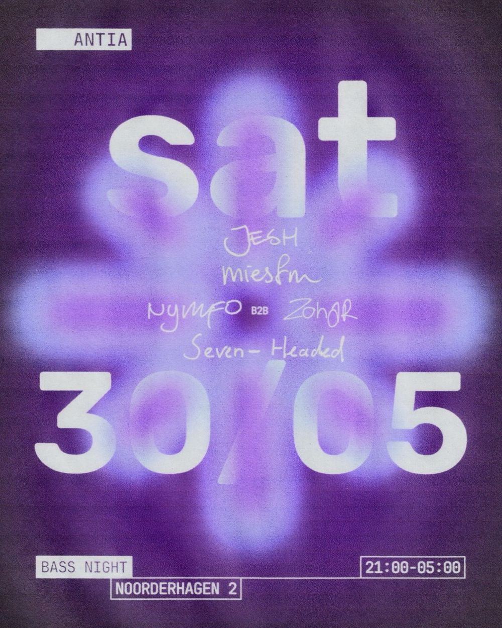 Flyer for ANTIA CLUB NIGHT