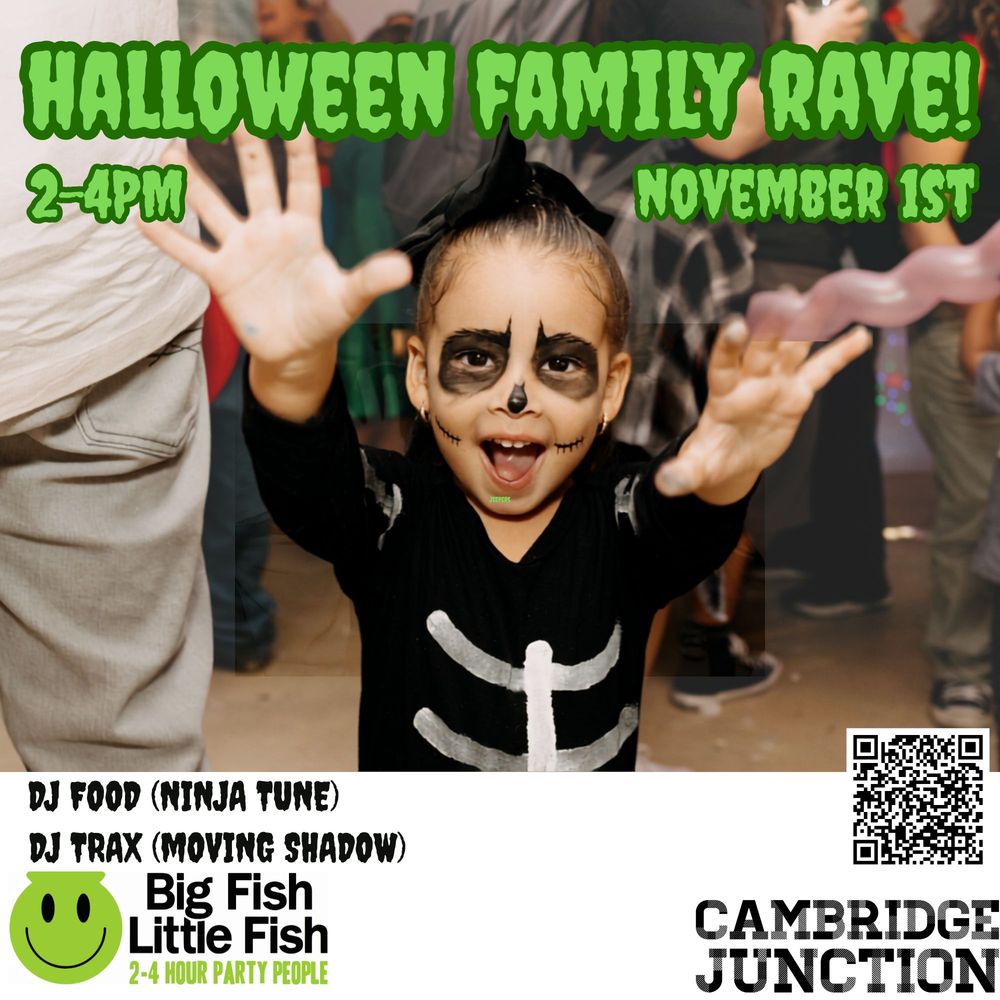 Flyer for Big Fish Little Fish - Cambridge Family Rave