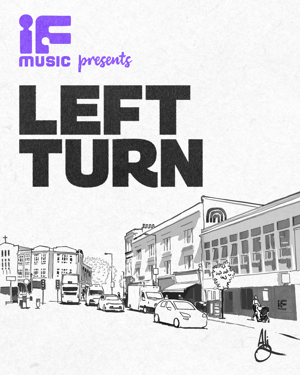 Flyer for If Music presents 'Left Turn'