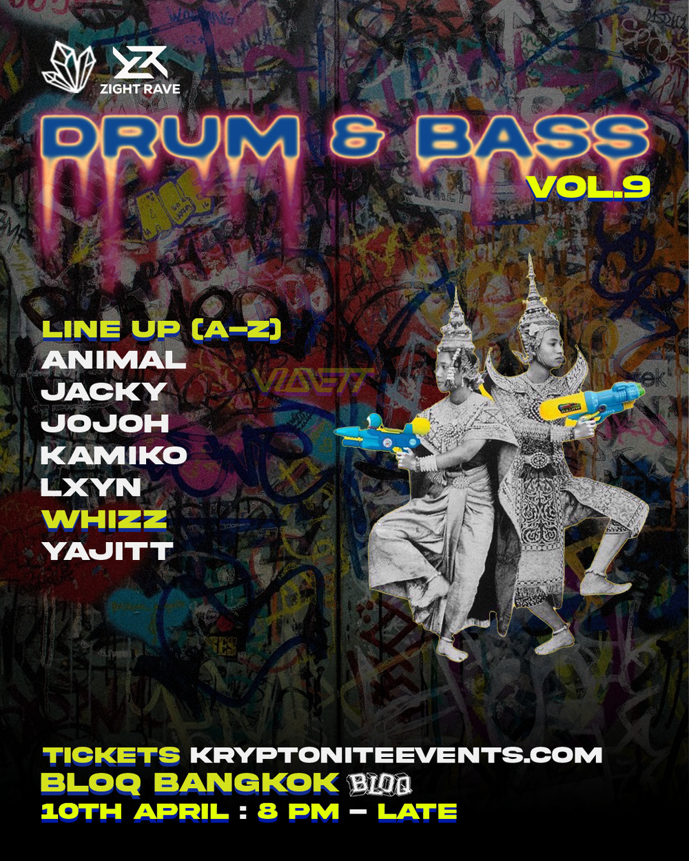 Flyer for DRUM & BASS VOL.9 | DRUM & BASS BANGKOK