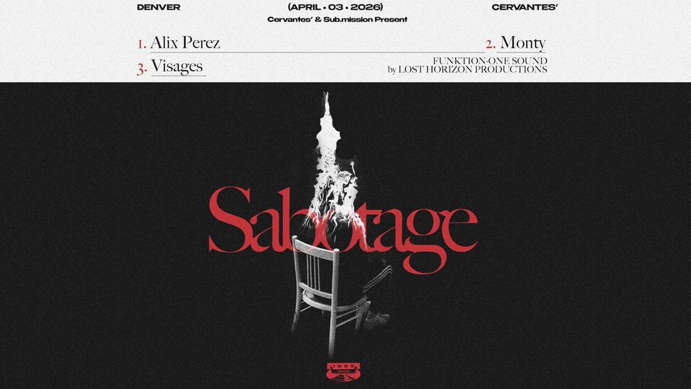 Flyer for Cervantes' & Sub.mission present: Alix Perez