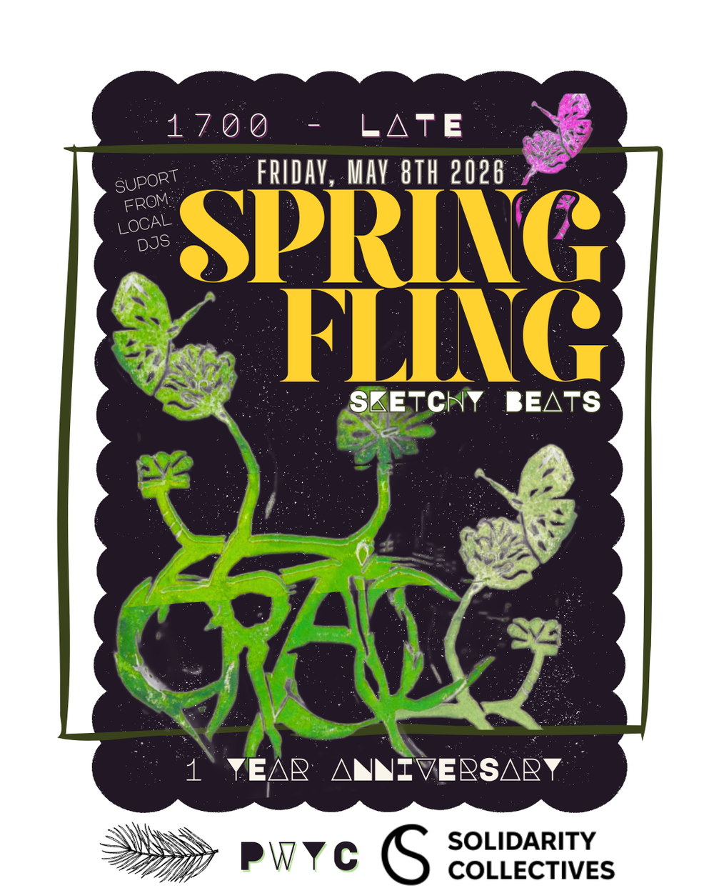 Flyer for Spring Fling: Fundraiser