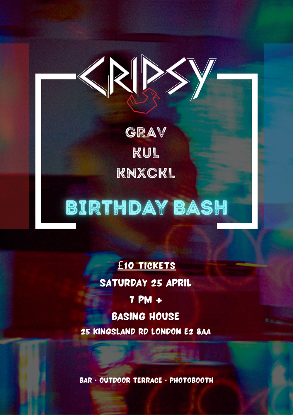Flyer for CRIPSY Birthday Bash
