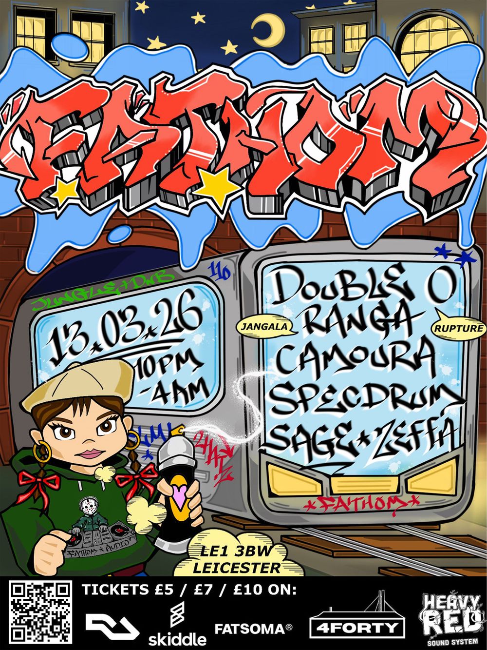 Flyer for Fathom Session with Dj Double O