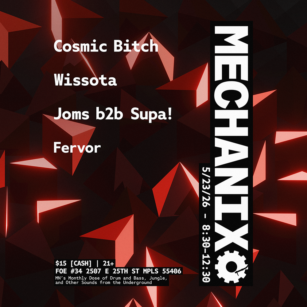 Flyer for Mechanix - May 2026 - Cosmic Bitch