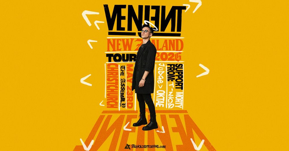 Flyer for Audiology Touring presents: Venjent