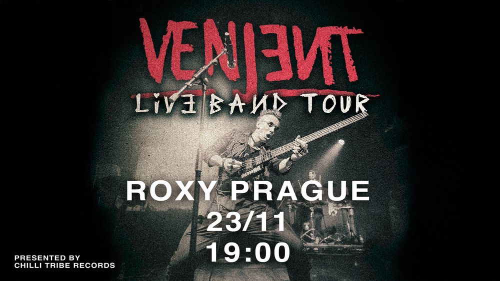Flyer for VENJENT ∞ ROXY Prague