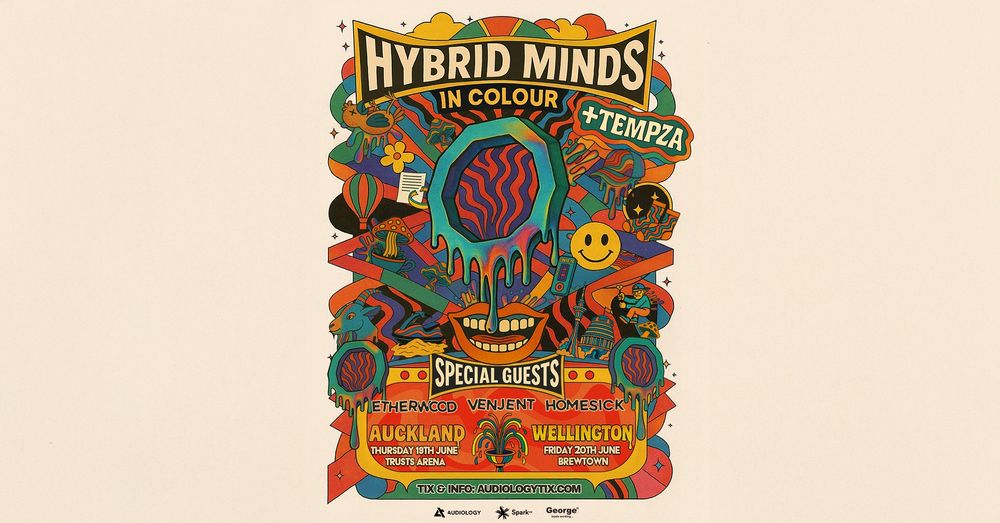 Flyer for Hybrid Minds: In Colour (Auckland)