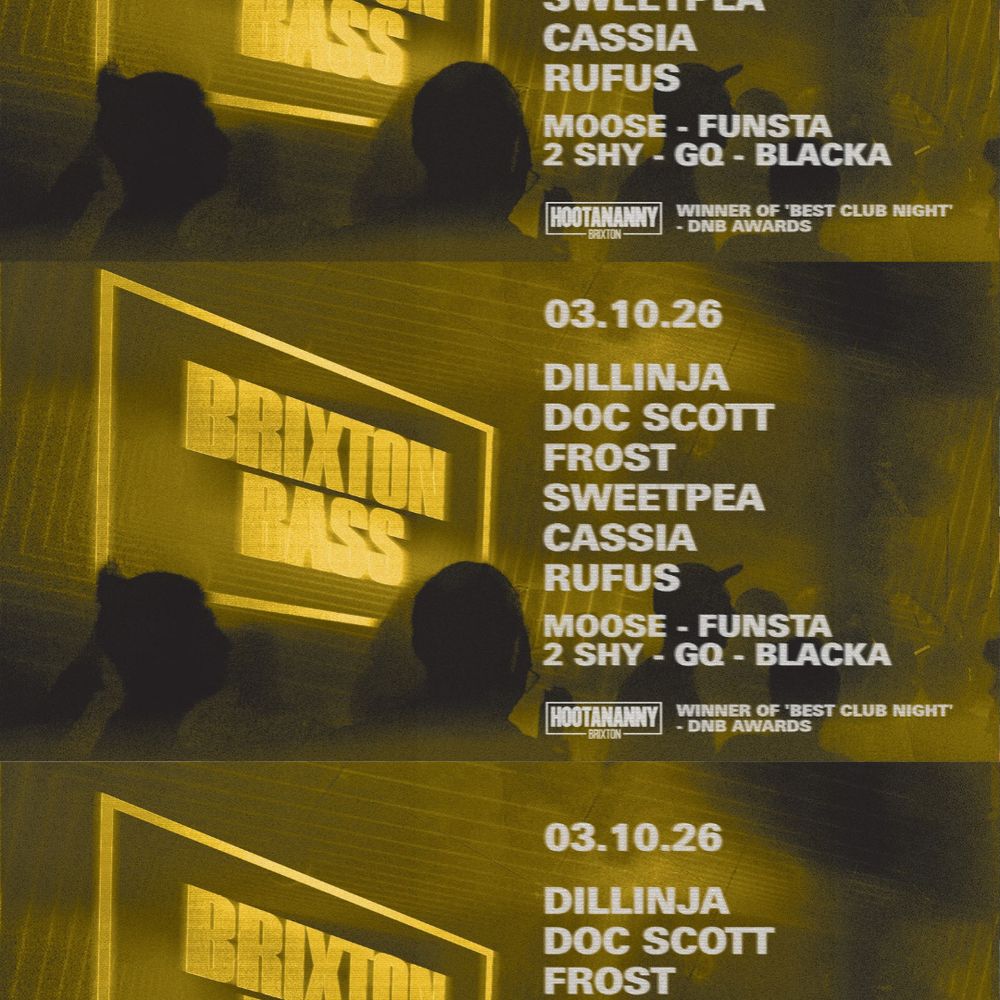 Flyer for Brixton Bass: Dillinja, Doc Scott, Frost