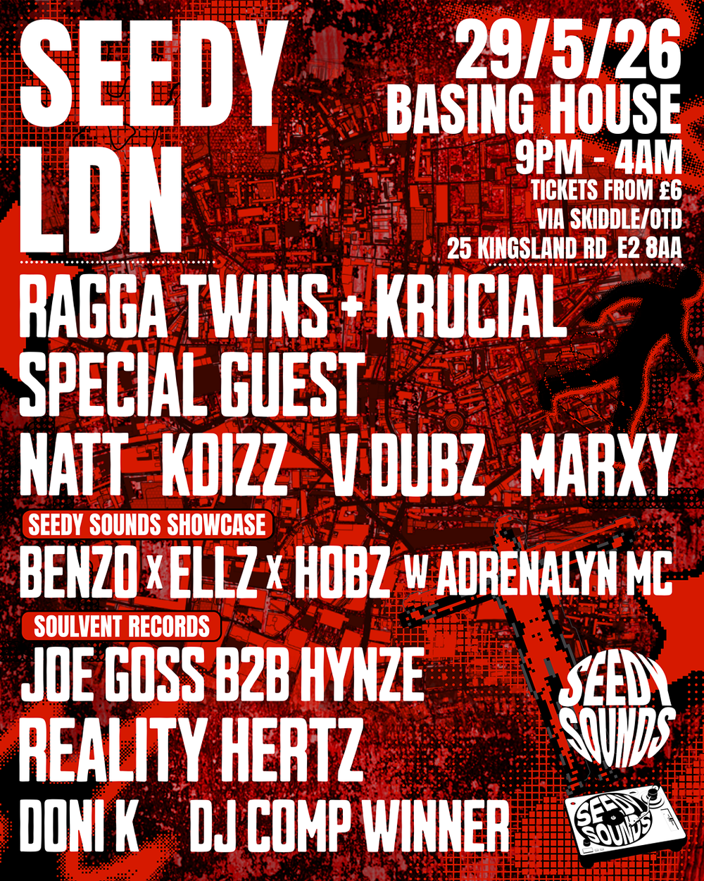 Flyer for Seedy LDN