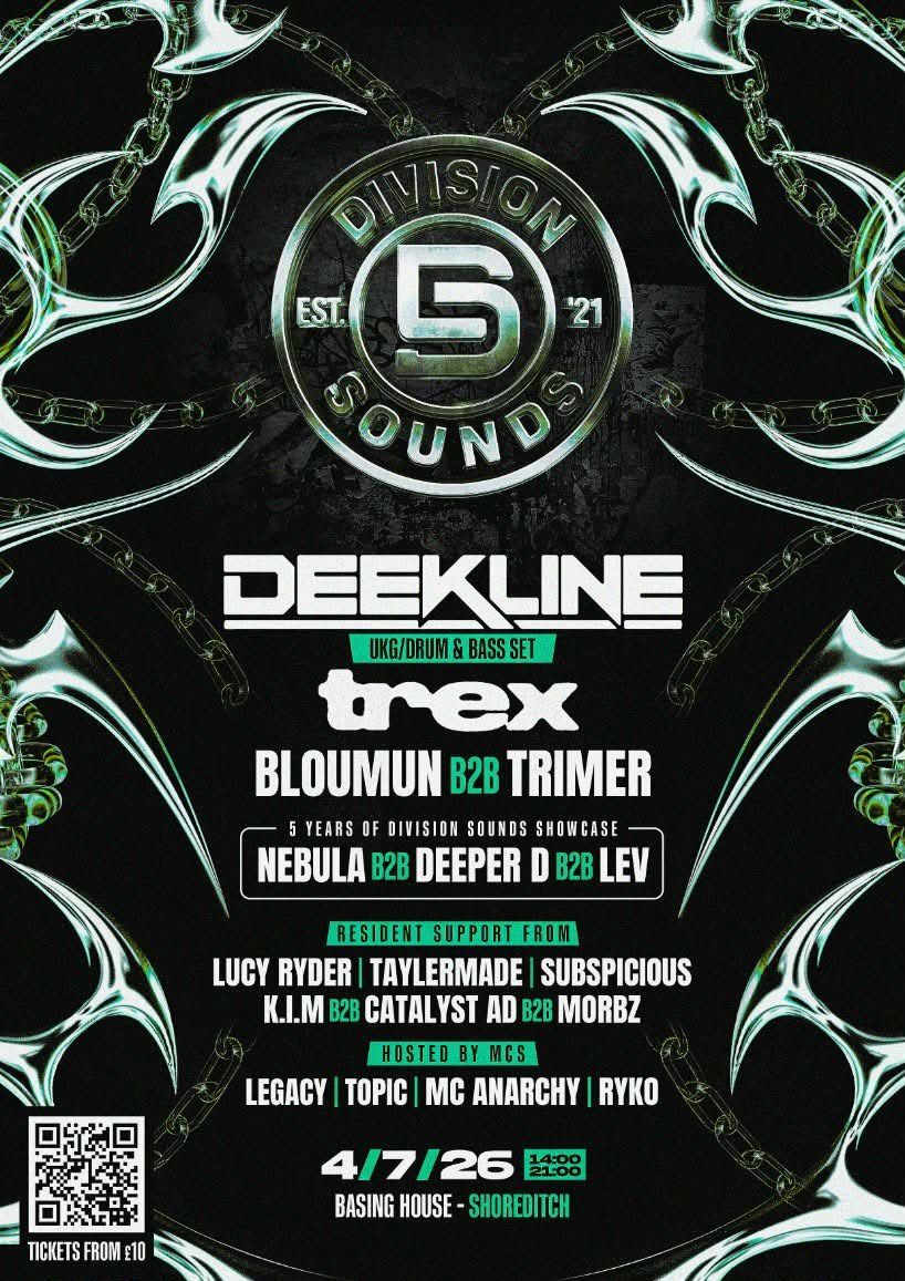 Flyer for 5 Years Of Division Sounds Day Party