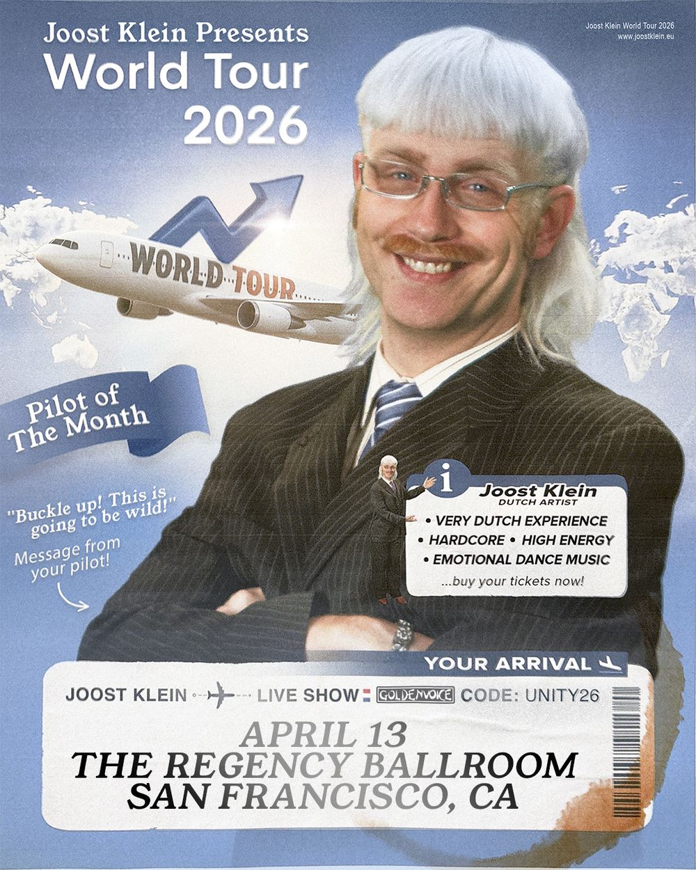 Flyer for Joost Klein