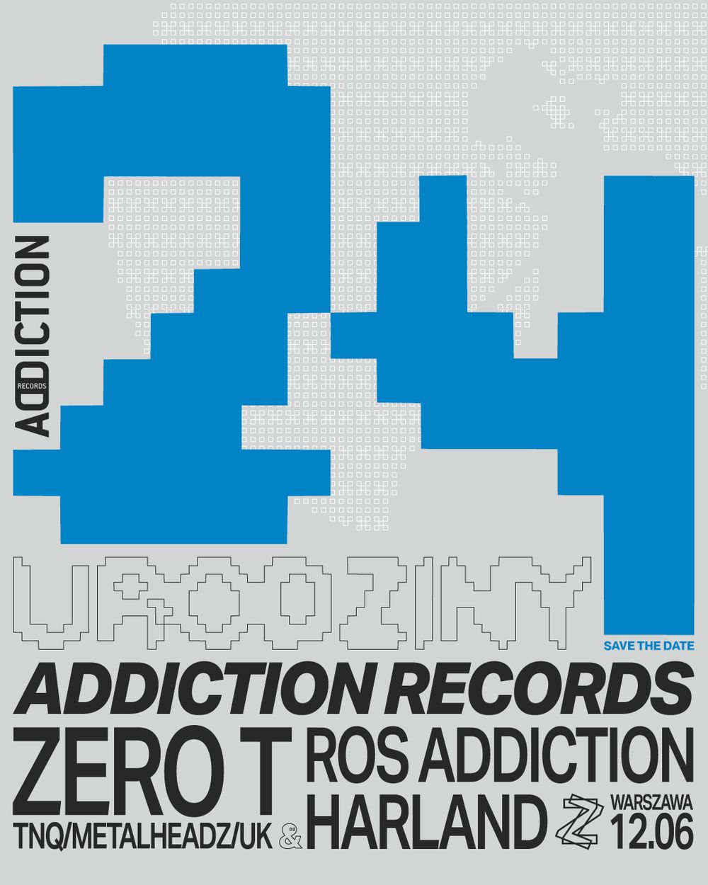 Flyer for Addiction Records: Zero T