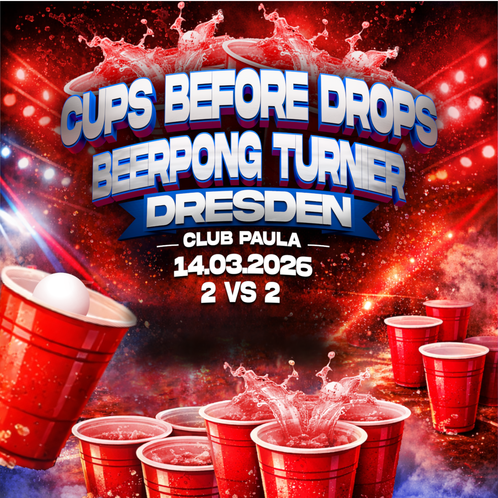 Flyer for CUPS BEFORE DROPS