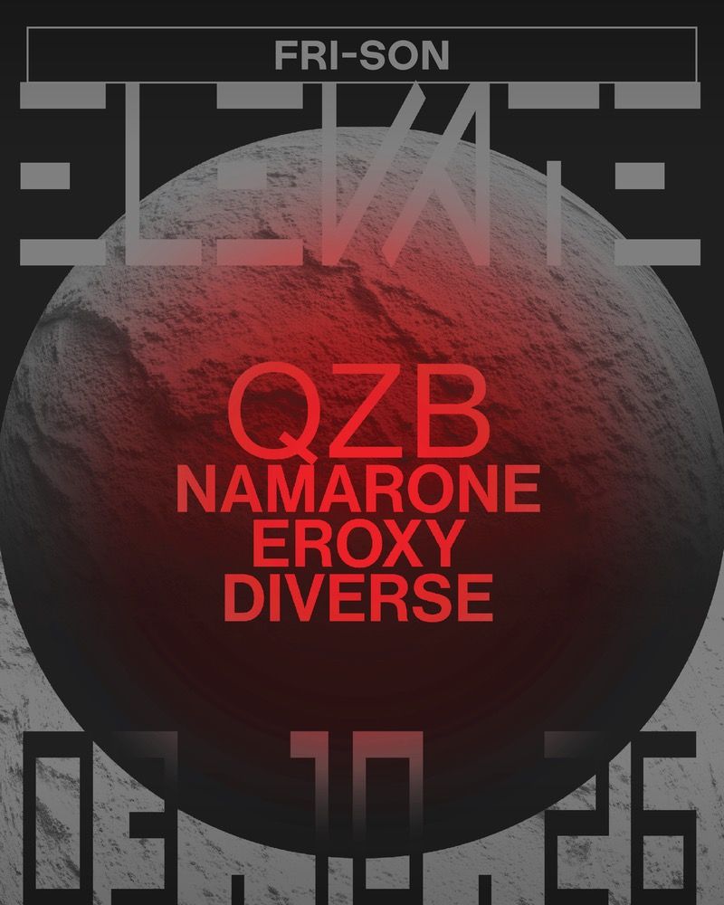 Flyer for Elevate presents: QZB