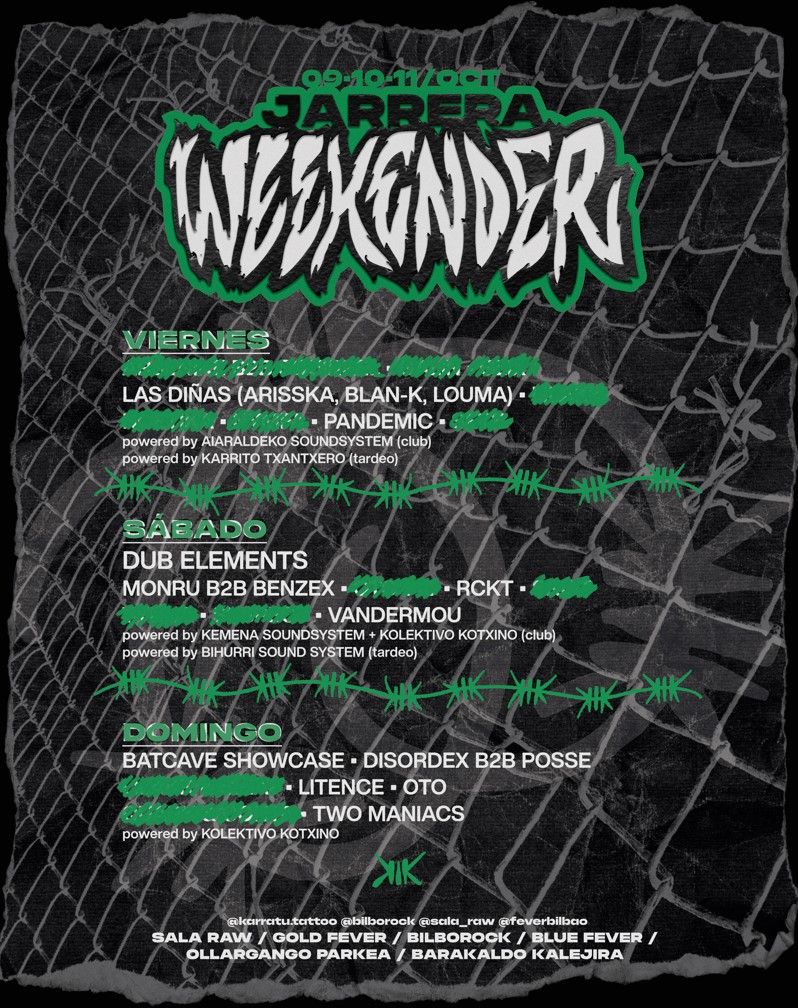 Flyer for JARRERA WEEKENDER FESTIVAL PASS 2026
