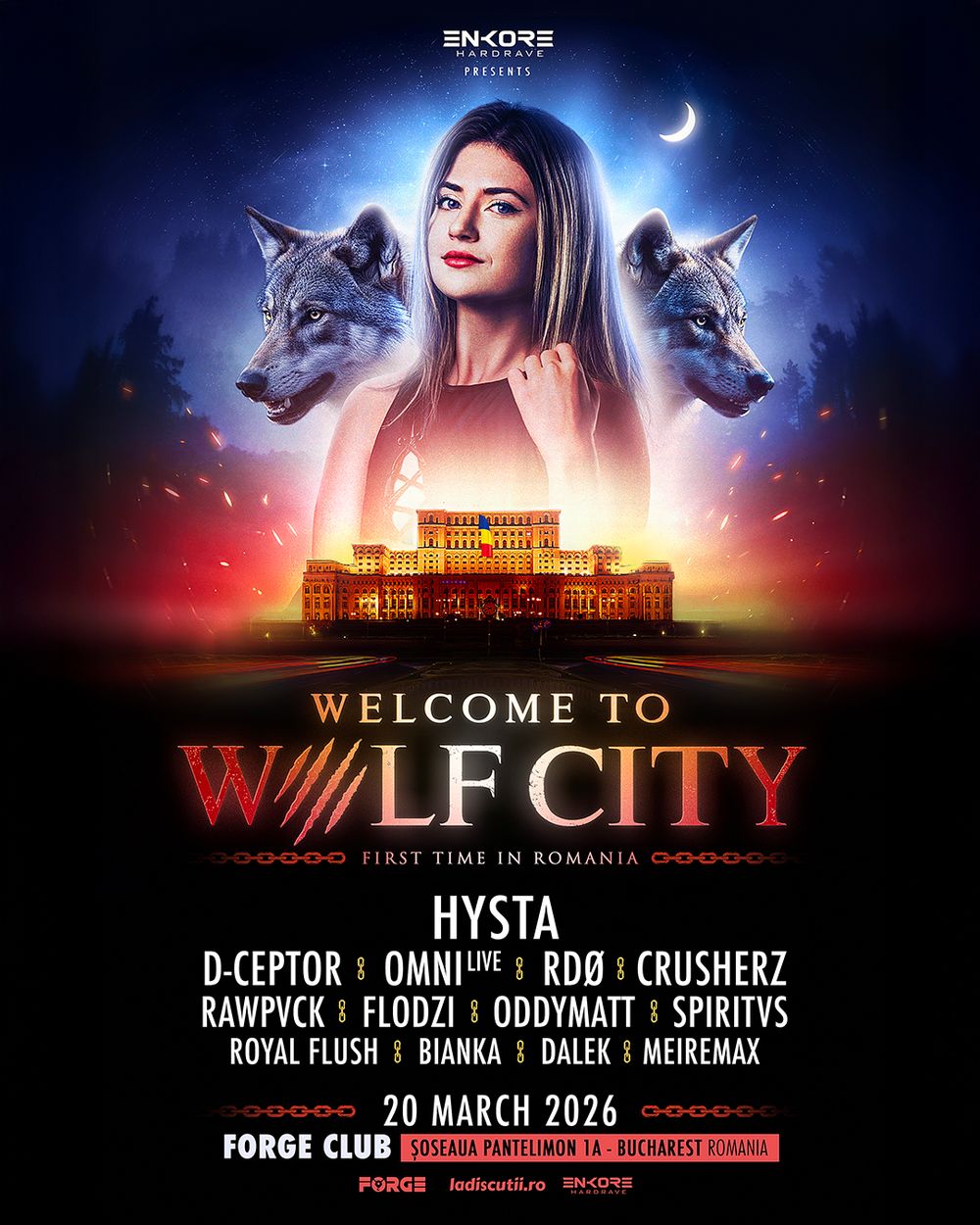 Flyer for Wolf City Bucharest