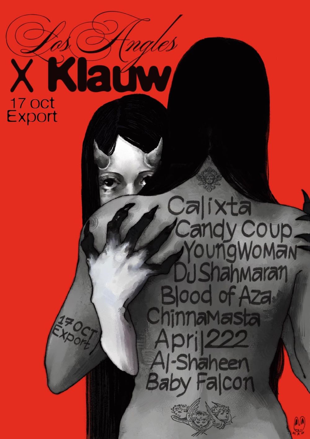 Flyer for Los Angles x Klauw