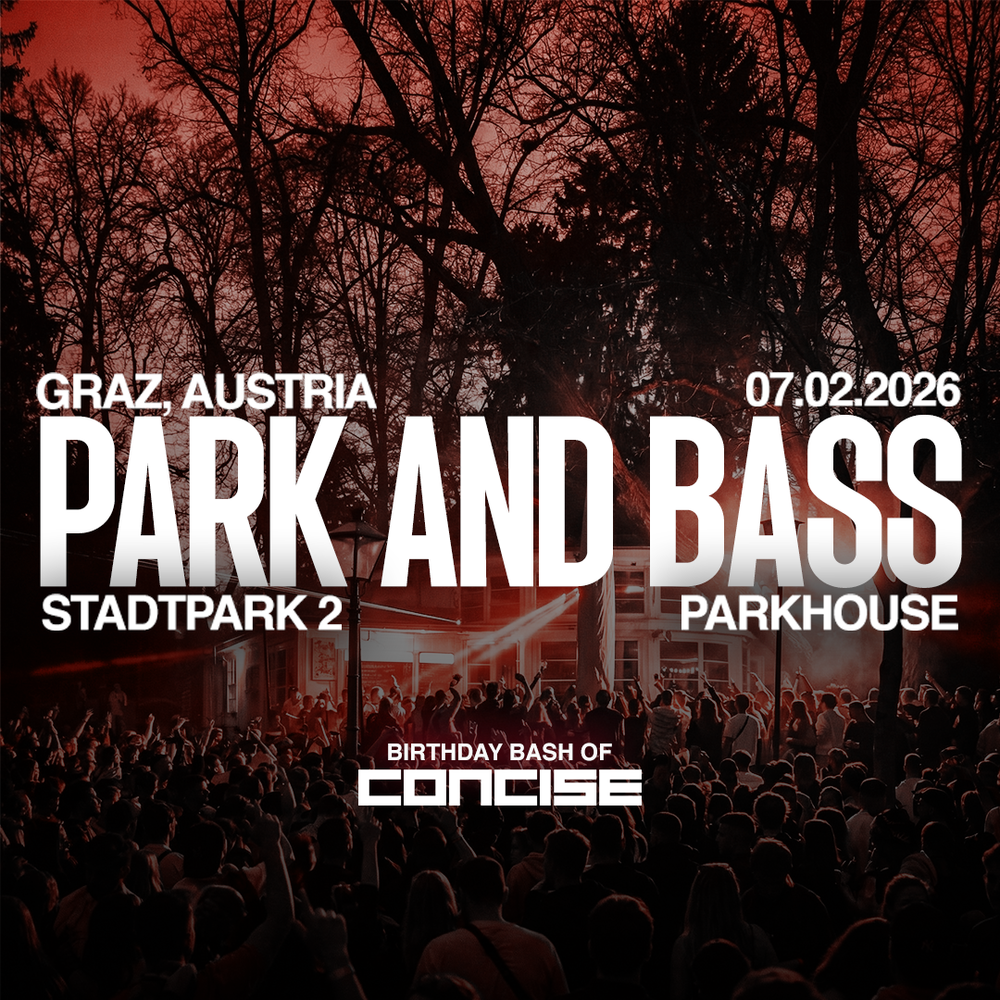 Flyer for PARK AND BASS (CONCISE BIRTHDAY BASH)