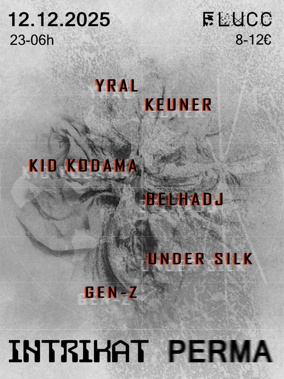 Flyer for INTRIKAT x perмa