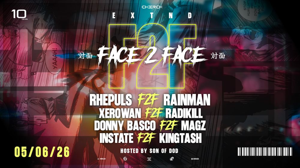 Flyer for Cherch Xtnd: Face 2 Face
