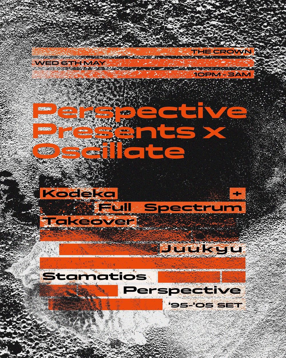 Flyer for Perspective Presents x Oscillate