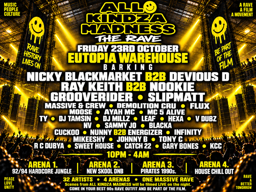 Flyer for All Kindza Madness - The Rave