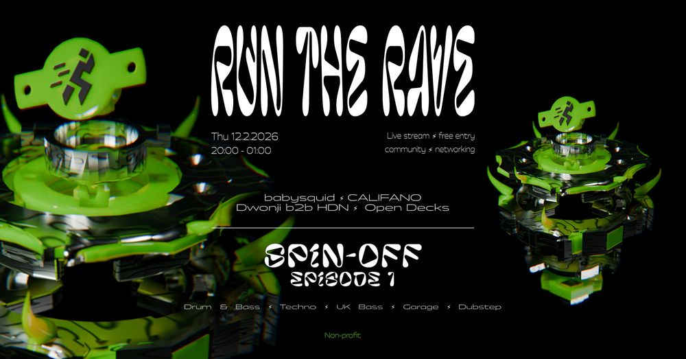 Flyer for RUN THE RAVE: spin-off