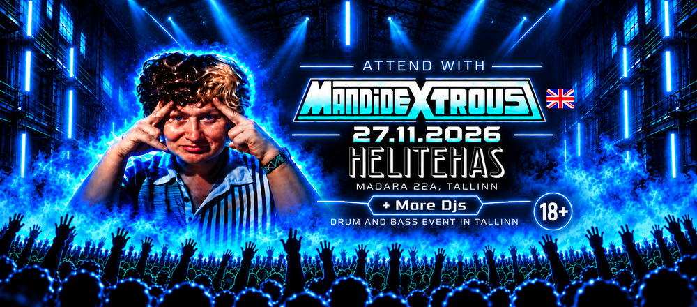 Flyer for Attend with MANDIDEXTROUS (UK)