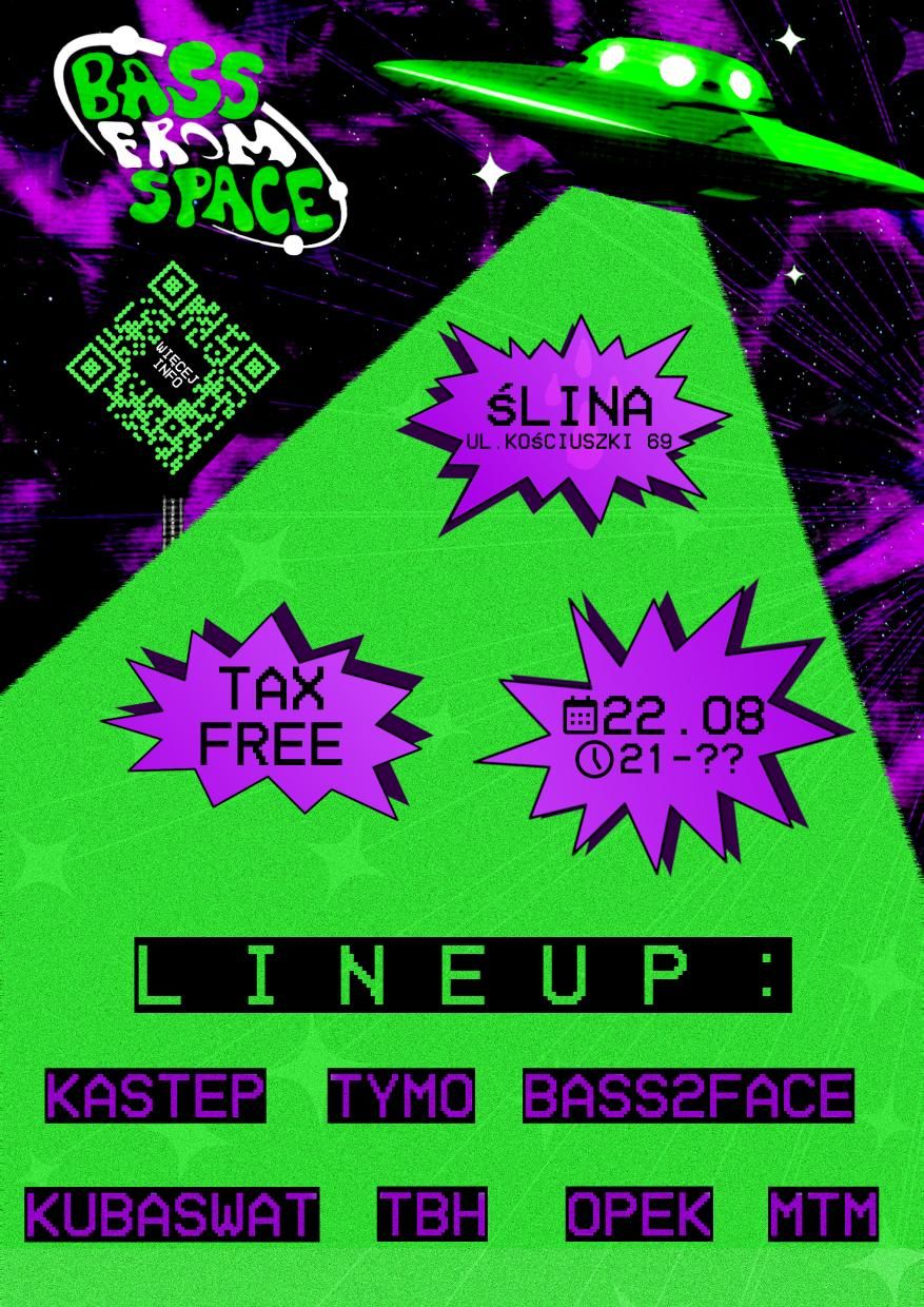 Flyer for BASS from SPACE LIVE FROM THE EARTH