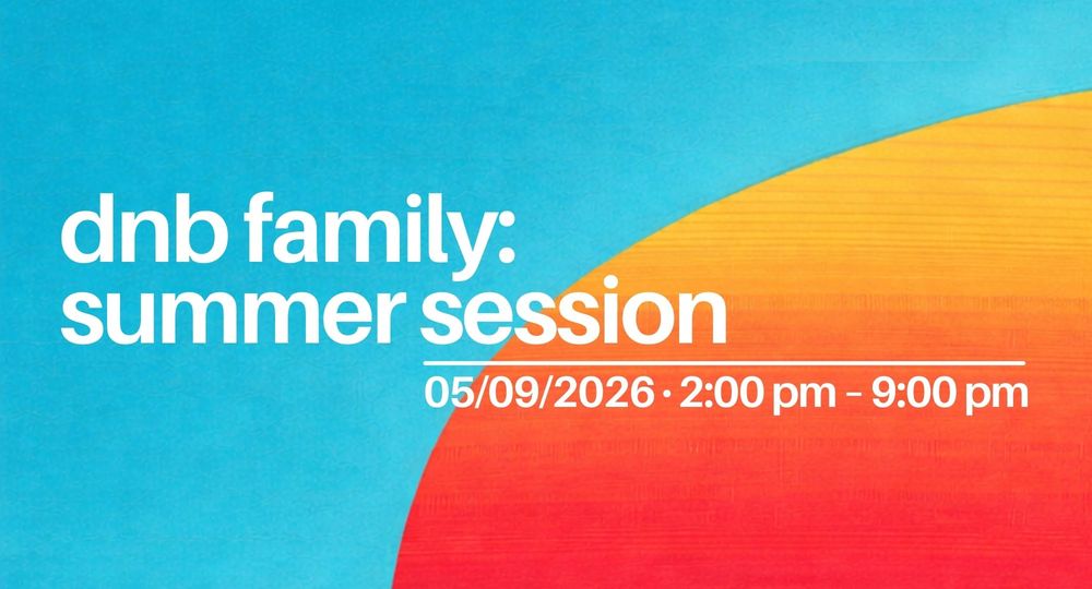 Flyer for dnb family: summer session