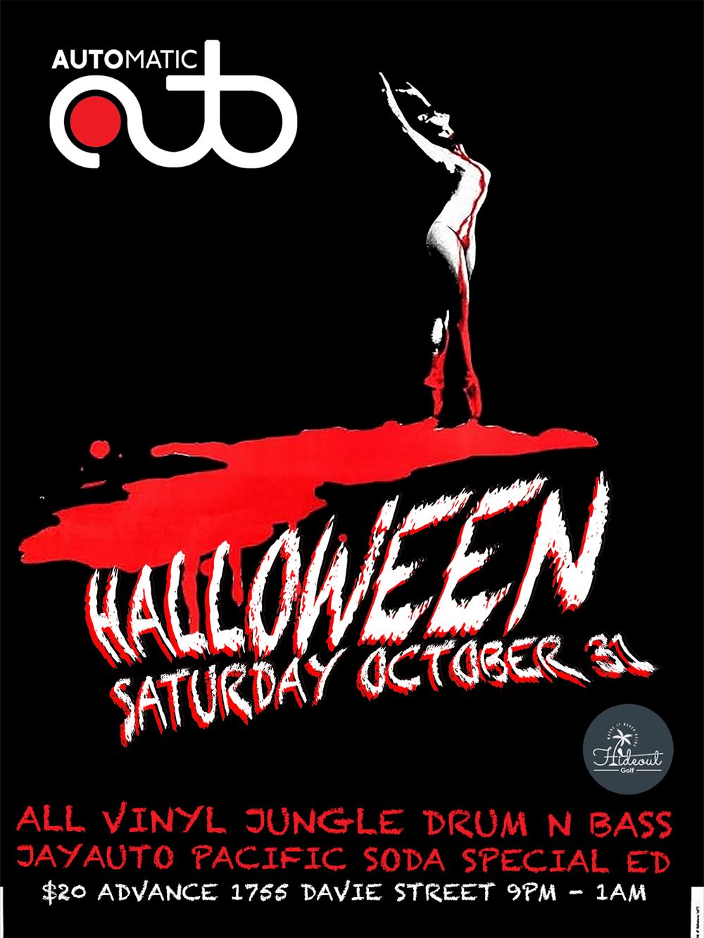 Flyer for Automatic Halloween