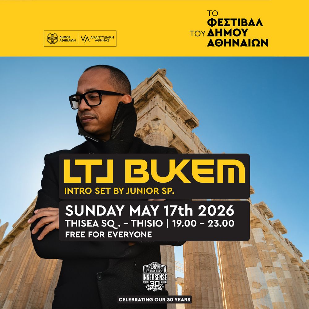 Flyer for LTJ Bukem in Athens