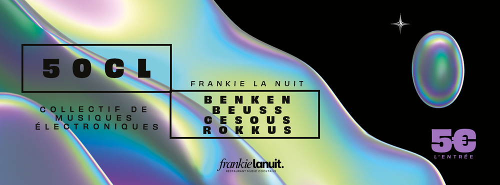 Flyer for 50CL by Frankie la nuit