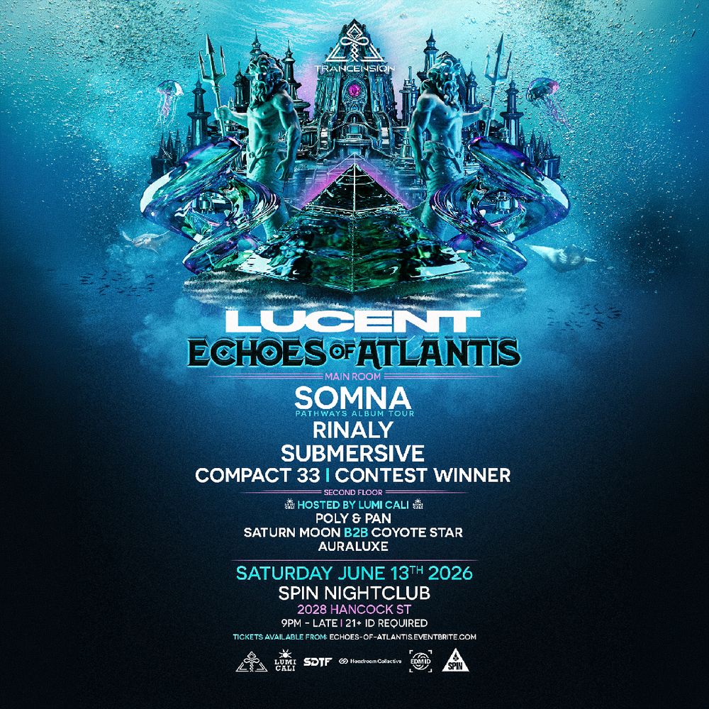 Flyer for Lucent: Echoes of Atlantis - Somna, Rinaly