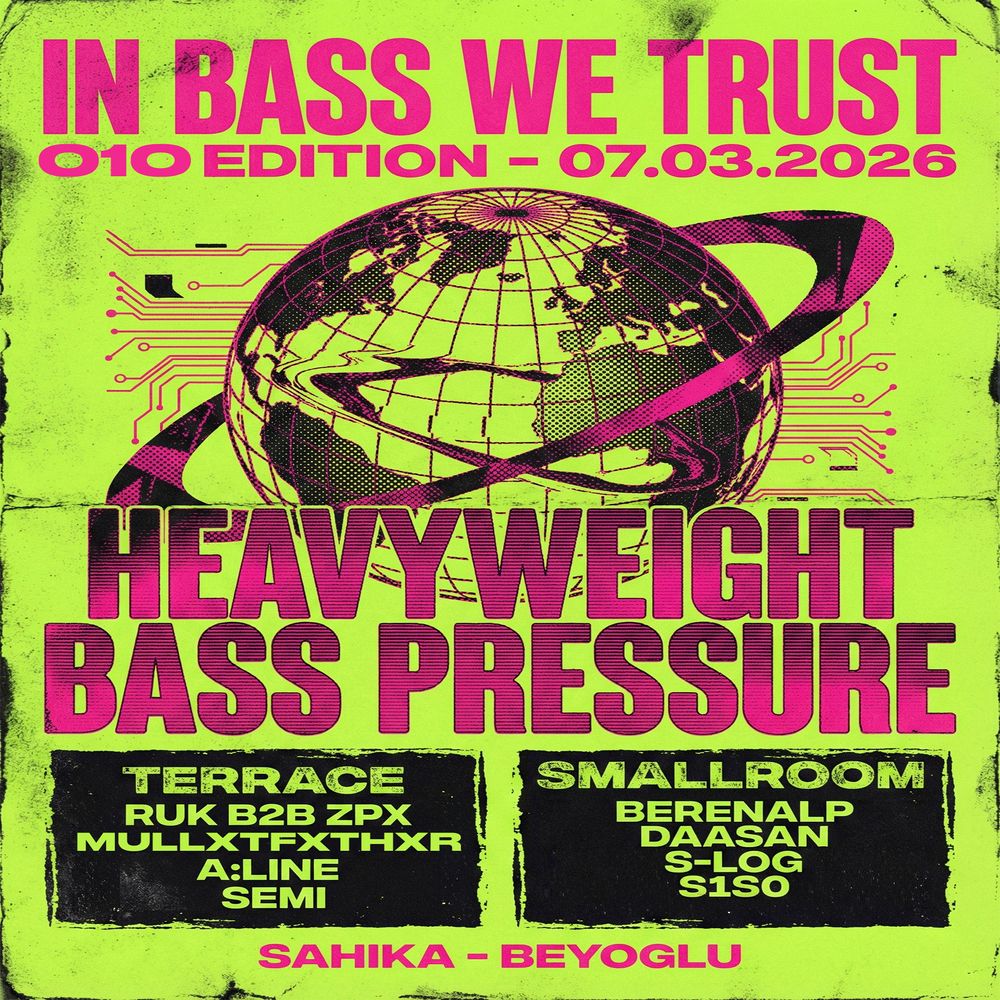 Flyer for IN BASS WE TRUST 010 - HEAVYWEIGHT BASS PRESSURE
